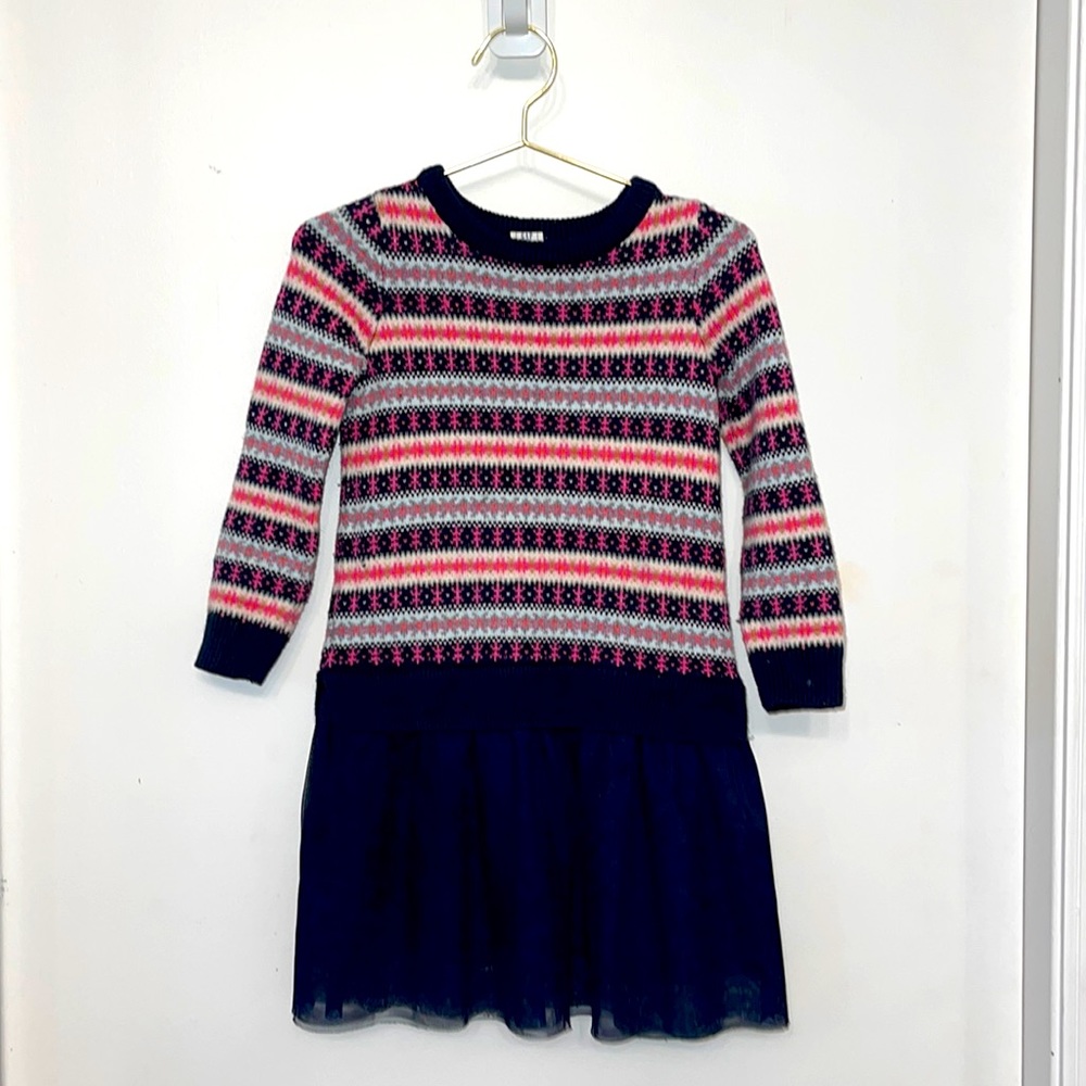 Gap sweater dress with tulle bottom
